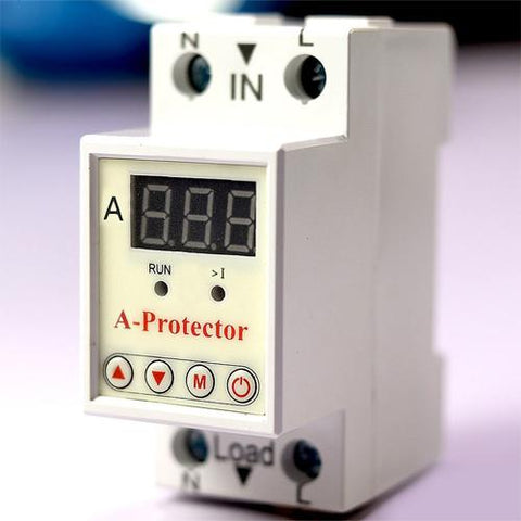 40A 230V Adjustable Ampere Over Protector Relay Breaker with Current Protection in Pakistan