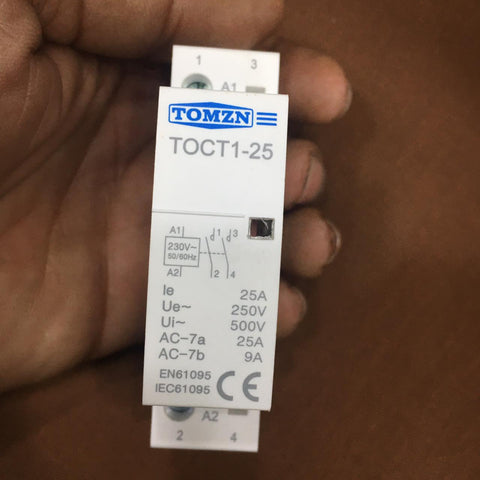 TOMZN TOCT1-25 Din Rail Ac Modular Contactor in Pakistan