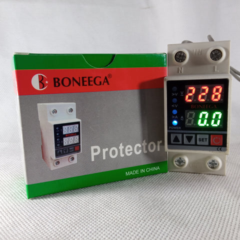 Boneega Protector Adjustable Over and Under Voltage Protective Device V/A in Pakistan