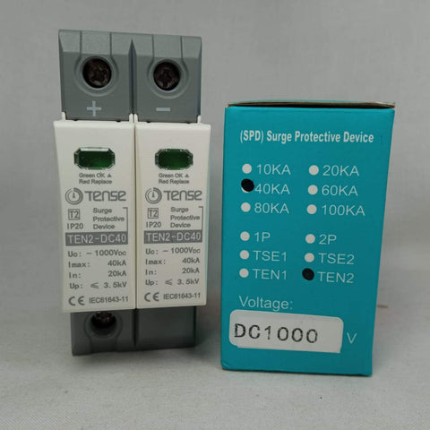 TENSE DC Surge Protective Device IP20 TEN2-DC40 40KA 2 Pole in Pakistan