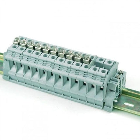 10mm Din Rail Line Up Mounted Terminal Block 10 Pcs in one Pack Pakistan