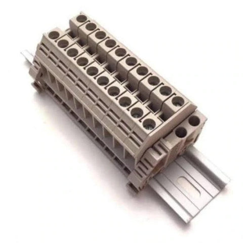 10mm Din Rail Line Up Mounted Terminal Block 10 Pcs in one Pack Pakistan