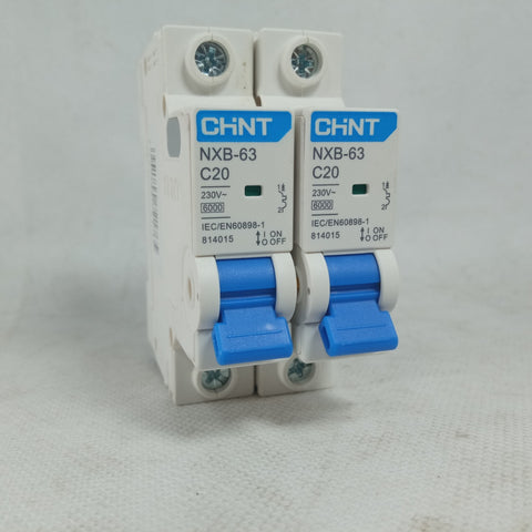 CHNT Small Circuit Breaker NXB-63 C20 in Pakistan