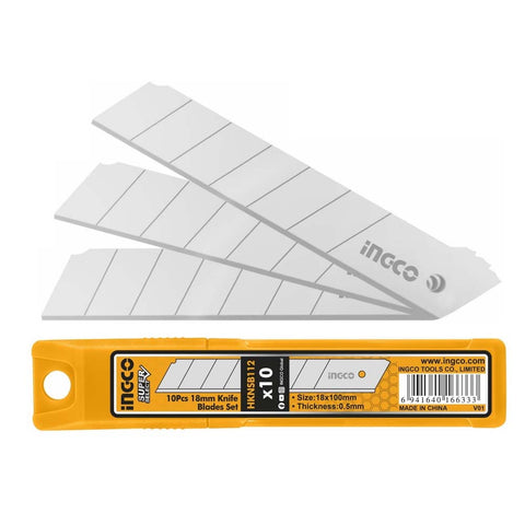 INGCO 10pcs 18mm knife blades set HKNSB112 in Pakistan