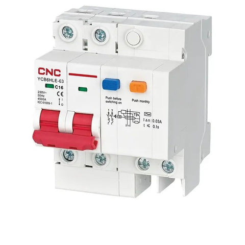 CNC Residual Current Circuit Breakers YCB6HLE-63 in Pakistan