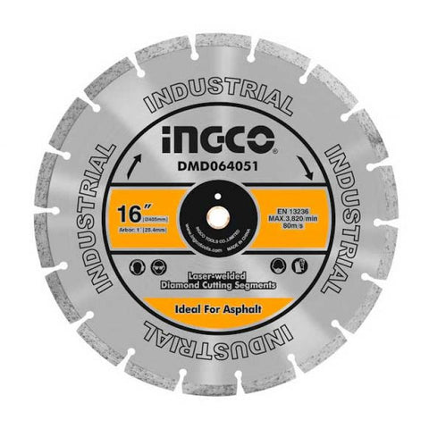 Ingco DMD064051 Diamond disc for asphalt cutting Laser welded rim in Pakistan