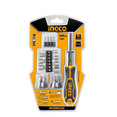 Ingco 24 Pcs Screwdriver Set HKSDB0248 in Pakistan