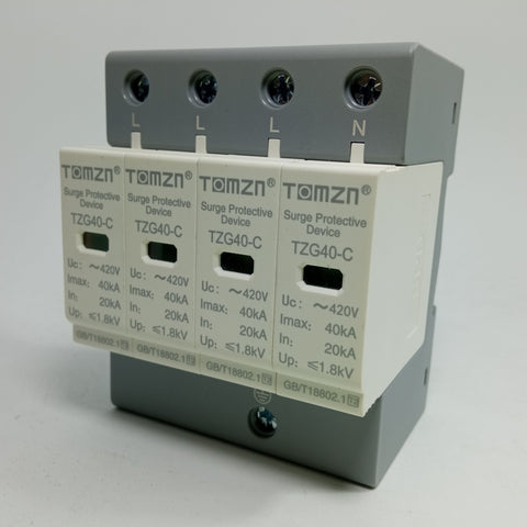 TOMZN SPD Surge Protective Device AC 3P~60KA~420V House Lightning Protection in Pakistan