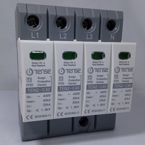 Surge Protective Device IP20 TEN2-C40 40KA 4 Pole AC TENSE in Pakistan