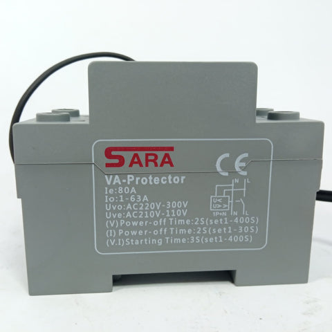 SARA Adjustable V/A Voltage Protector 63A in Pakistan