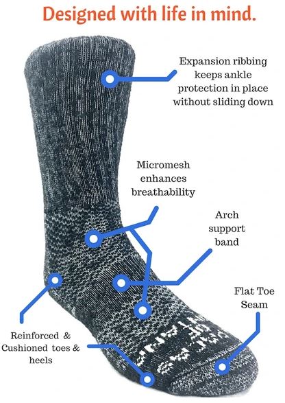 Extra Cushion Alpaca Boot Socks