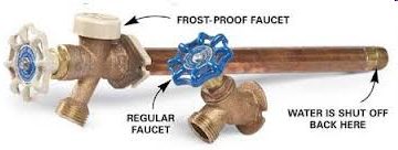 Frost proof faucet vs regular