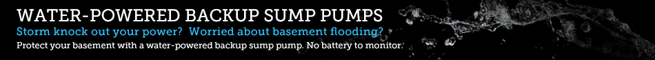 water powered sump pumps