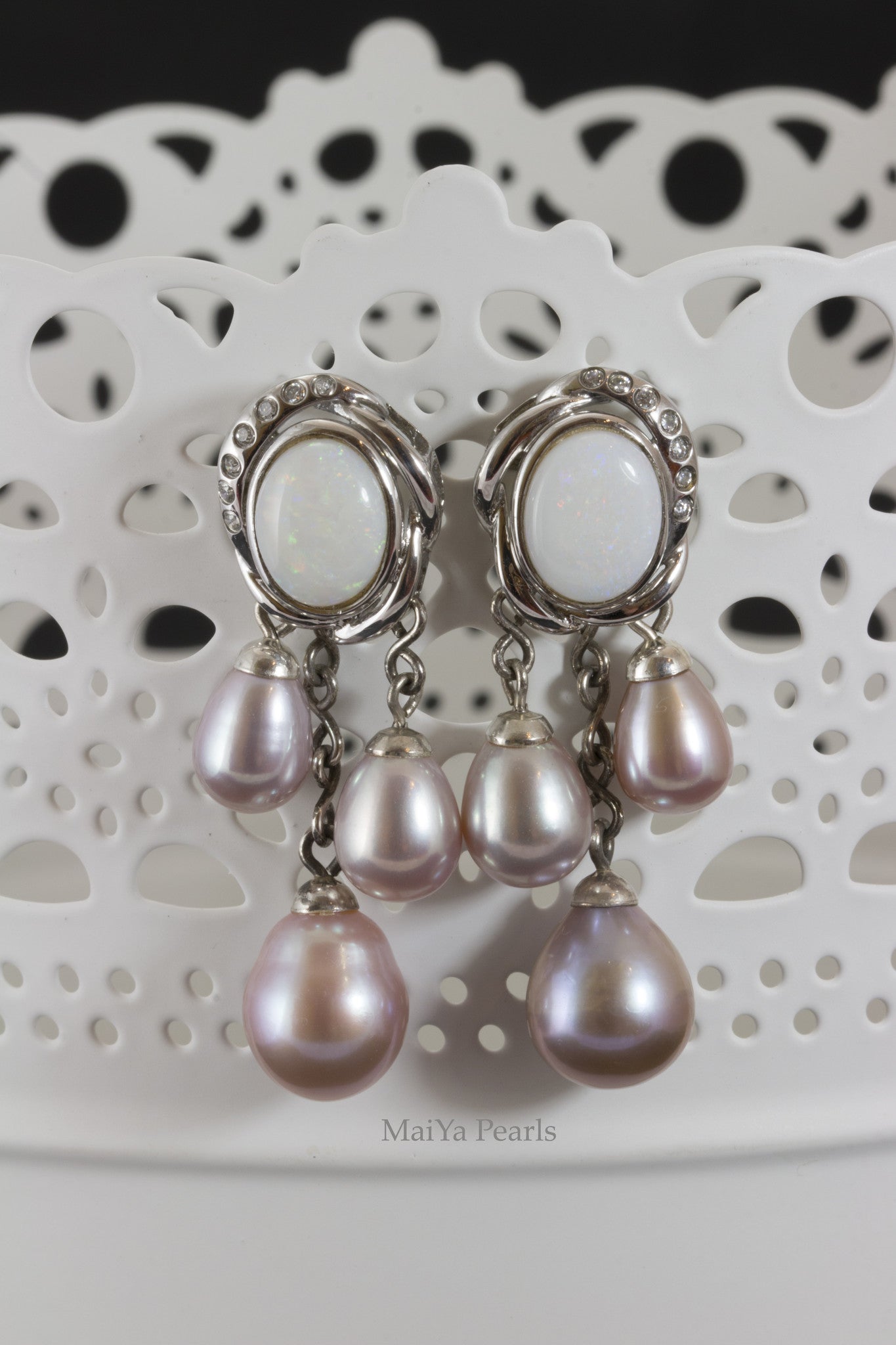 国際ブランド maaya pearls Earrings capri earrings レディース