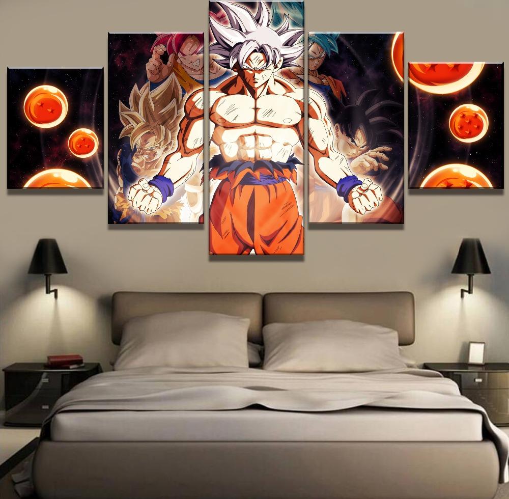 Super Saiyan Son Goku Dragon Ball Movies Anime Japanese Manga Lover Gift  Poster - Trends Bedding