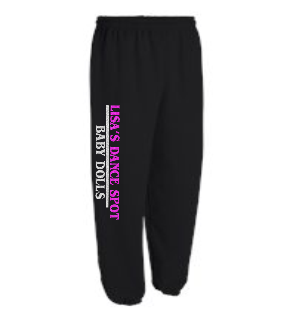 glitter sweatpants