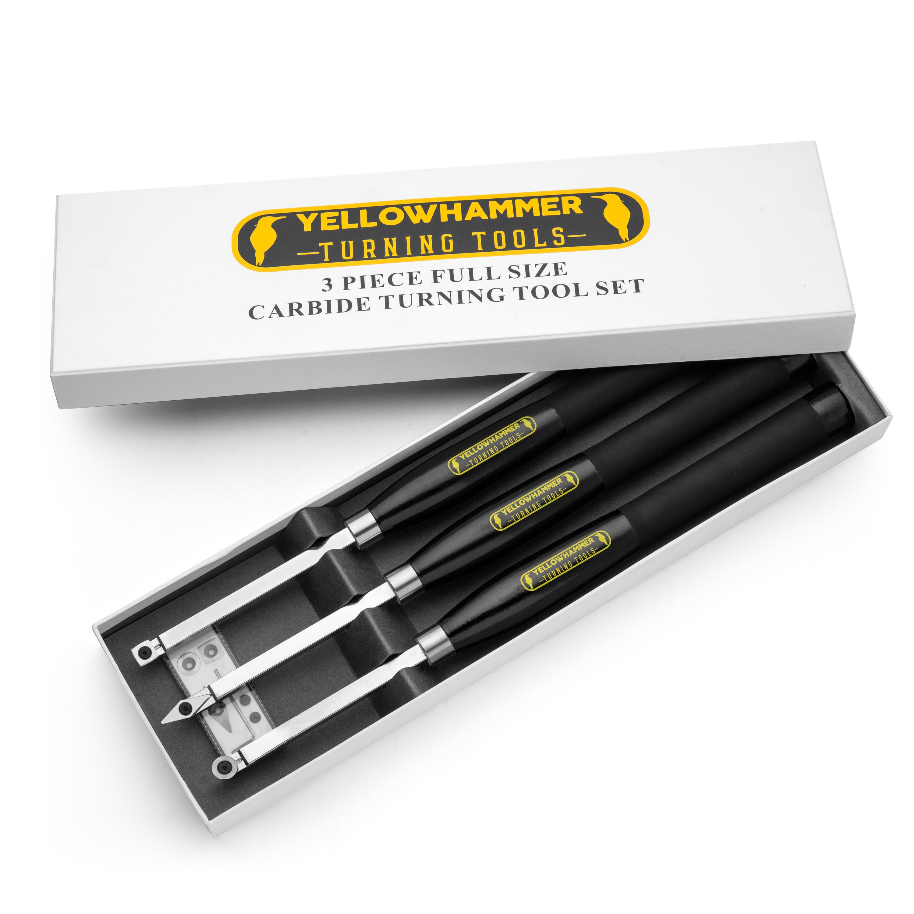 Yellowhammer Turning Tools Essentials 3 Piece Bowl Gouge Set