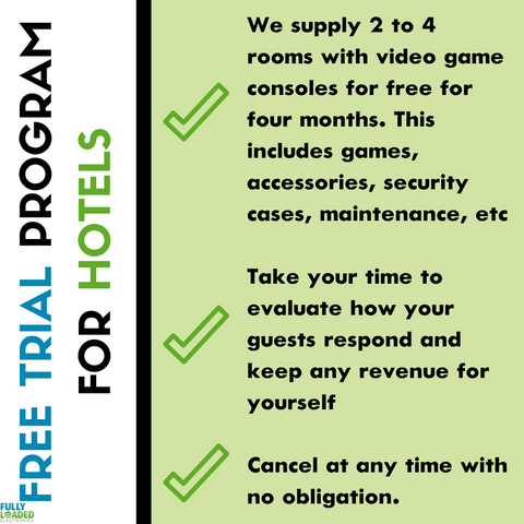 Fully Loaded Electronics has a Free Trial Program for Hotels