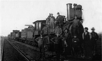 Workers 1800s railroad in the The Chinese