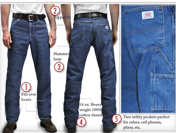 stonewashed carpenter jeans