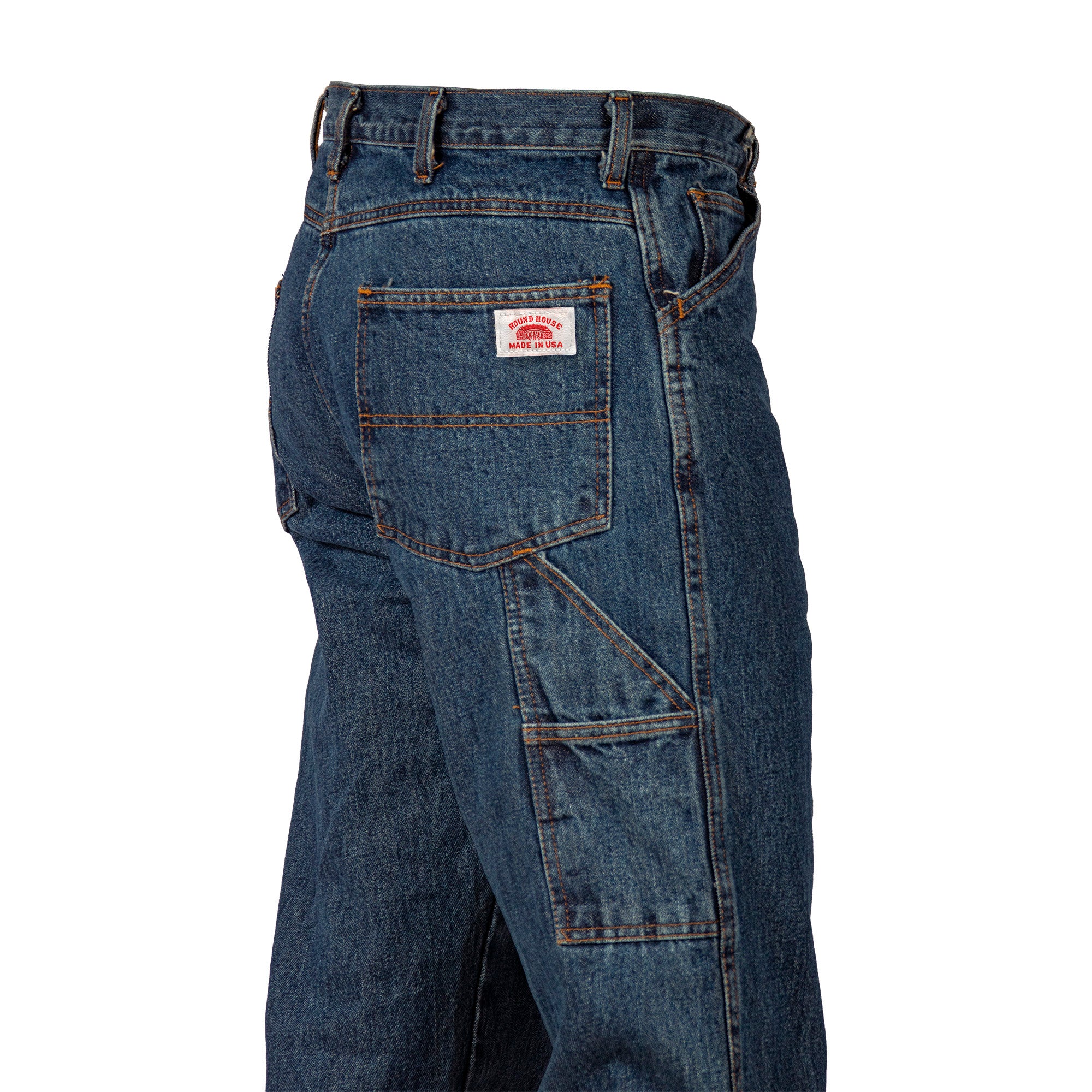 American Made $59 Carpenter Dungaree Jean 14 oz. Dark Stone Washed