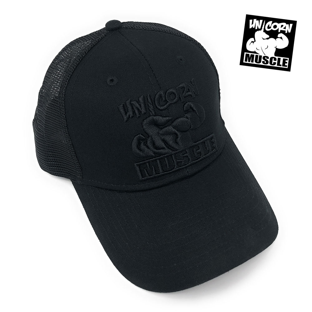 Black Unicorn Hat by Unicorn Muscle