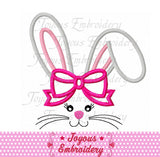 Bunny Face Applique Machine Embroidery Design NO:2549