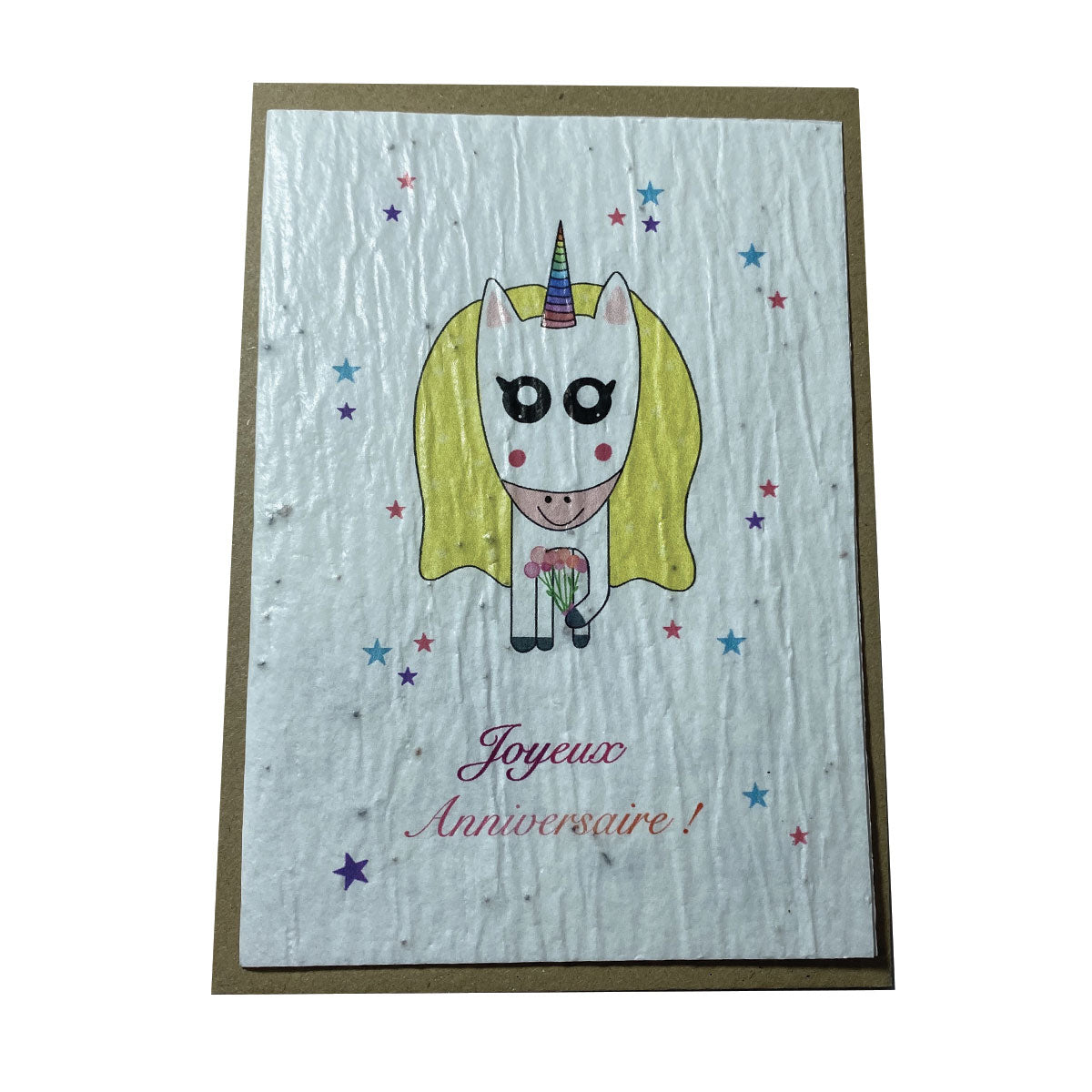 Carte A Planter Double Anniversaire Licorne Cap Eco Logic