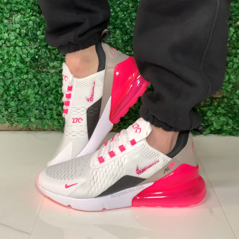 womens air max 270 pink and white