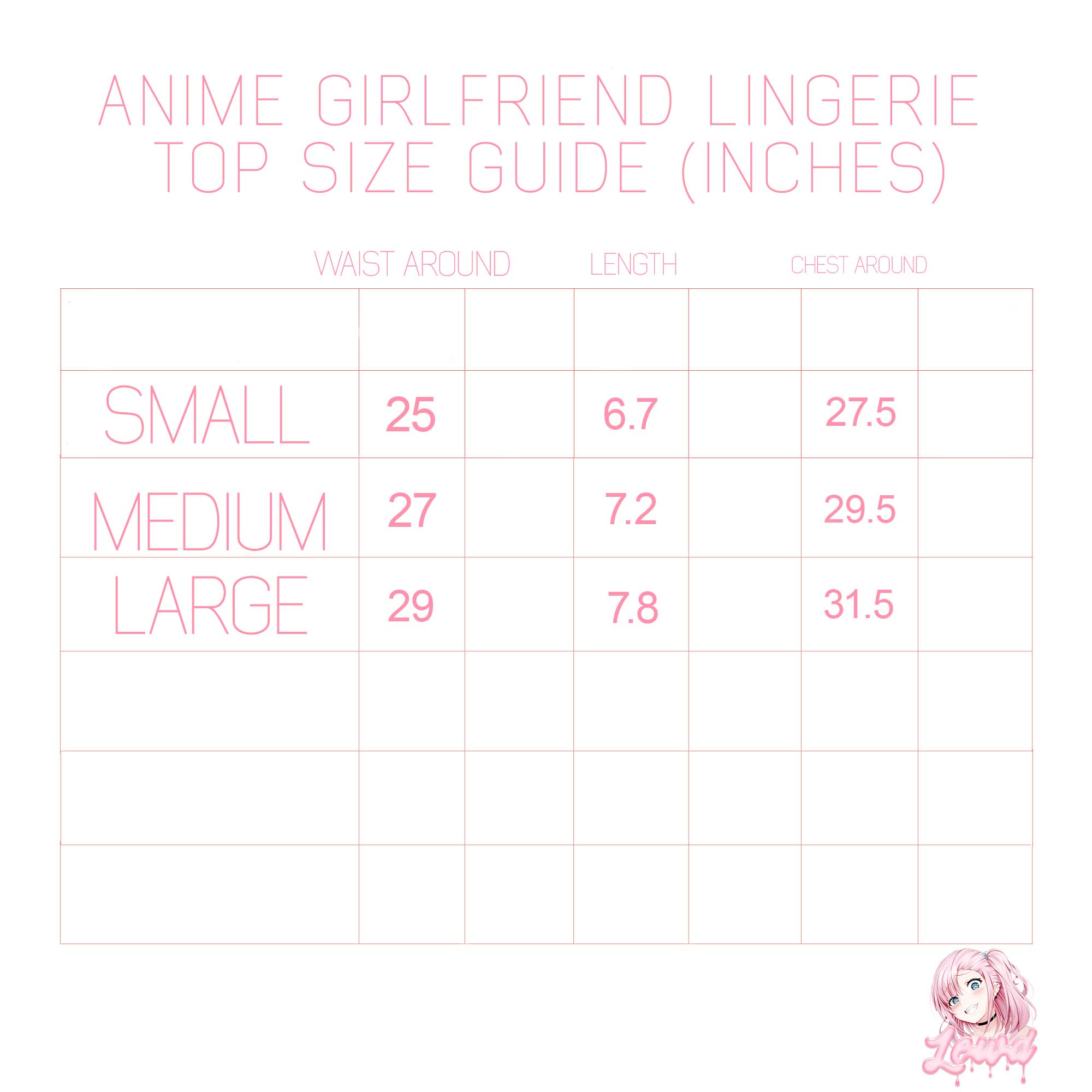 Anime Girl Lingerie
