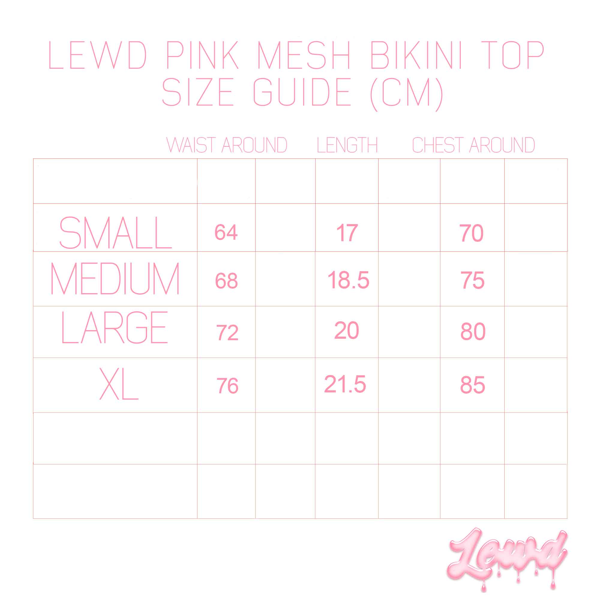 Lewd Pink Mesh Ahegao Bikini TOP