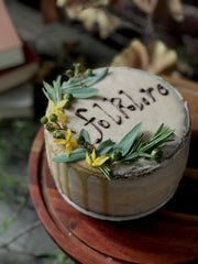 vegan cake inspired by taylor swift folklore album
