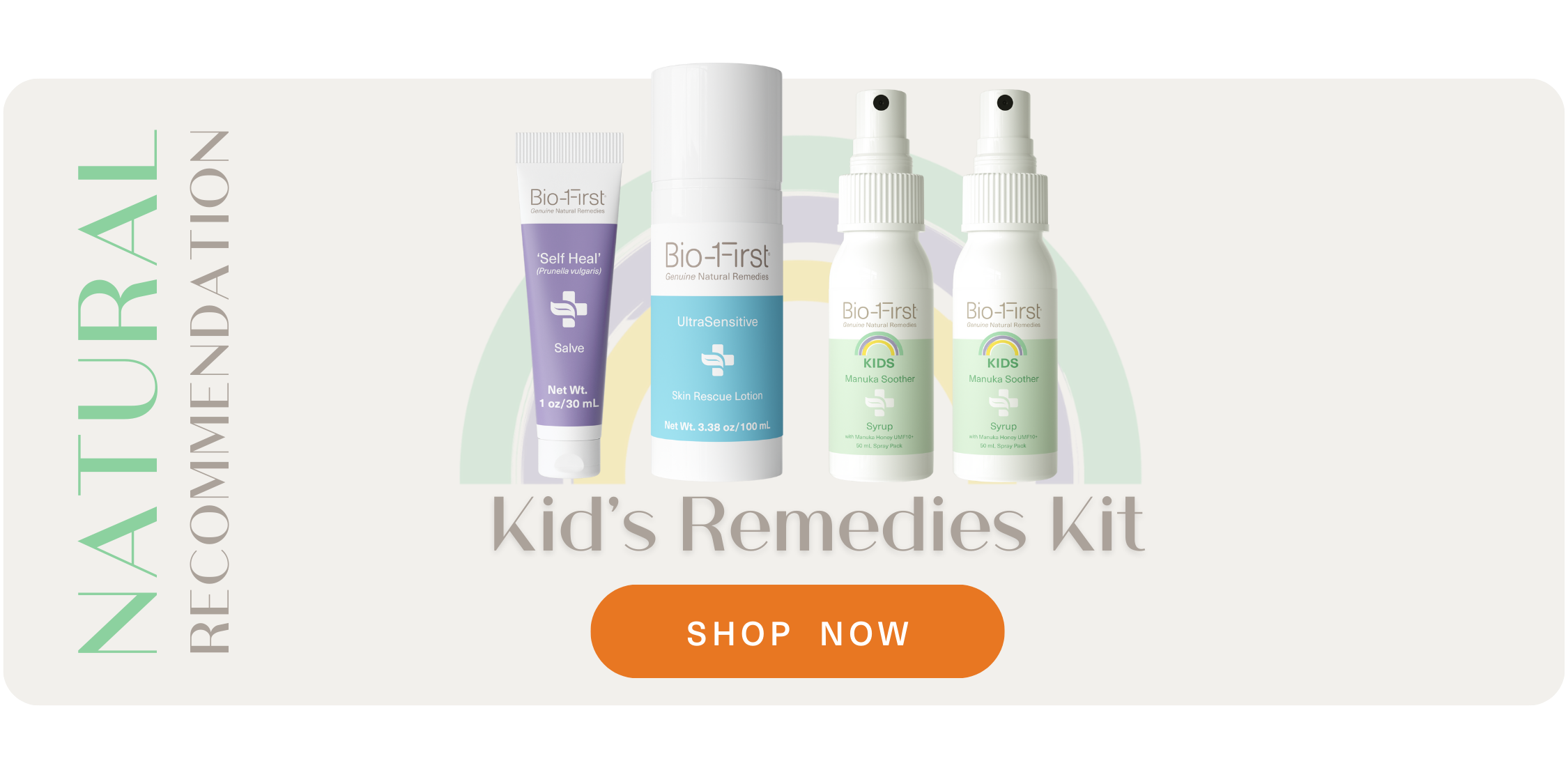 Kids Remedies Kit - The ultimate skin and wellness support kit for kids (2+) with powerful ingredients straight from nature's medicine cabinet.