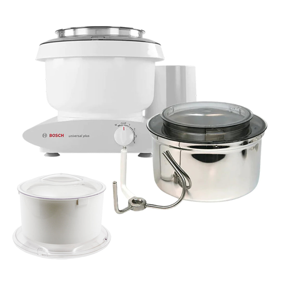 Bosch Universal Plus Mixer with stainless steel bowl for challah