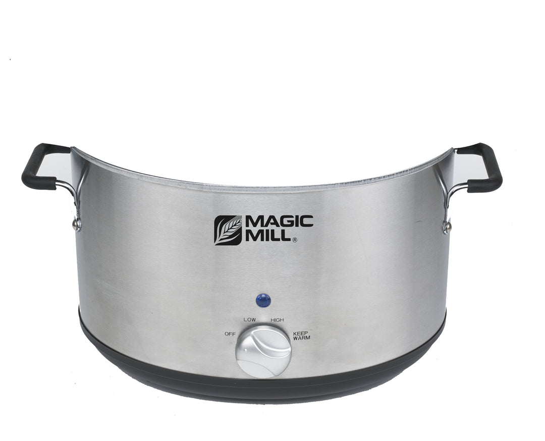 MAGIC MILL 10 QUART OVAL CROCK POT WITH COOL TOUCH HANDLES AND ALUMINU –  Royaluxkitchen