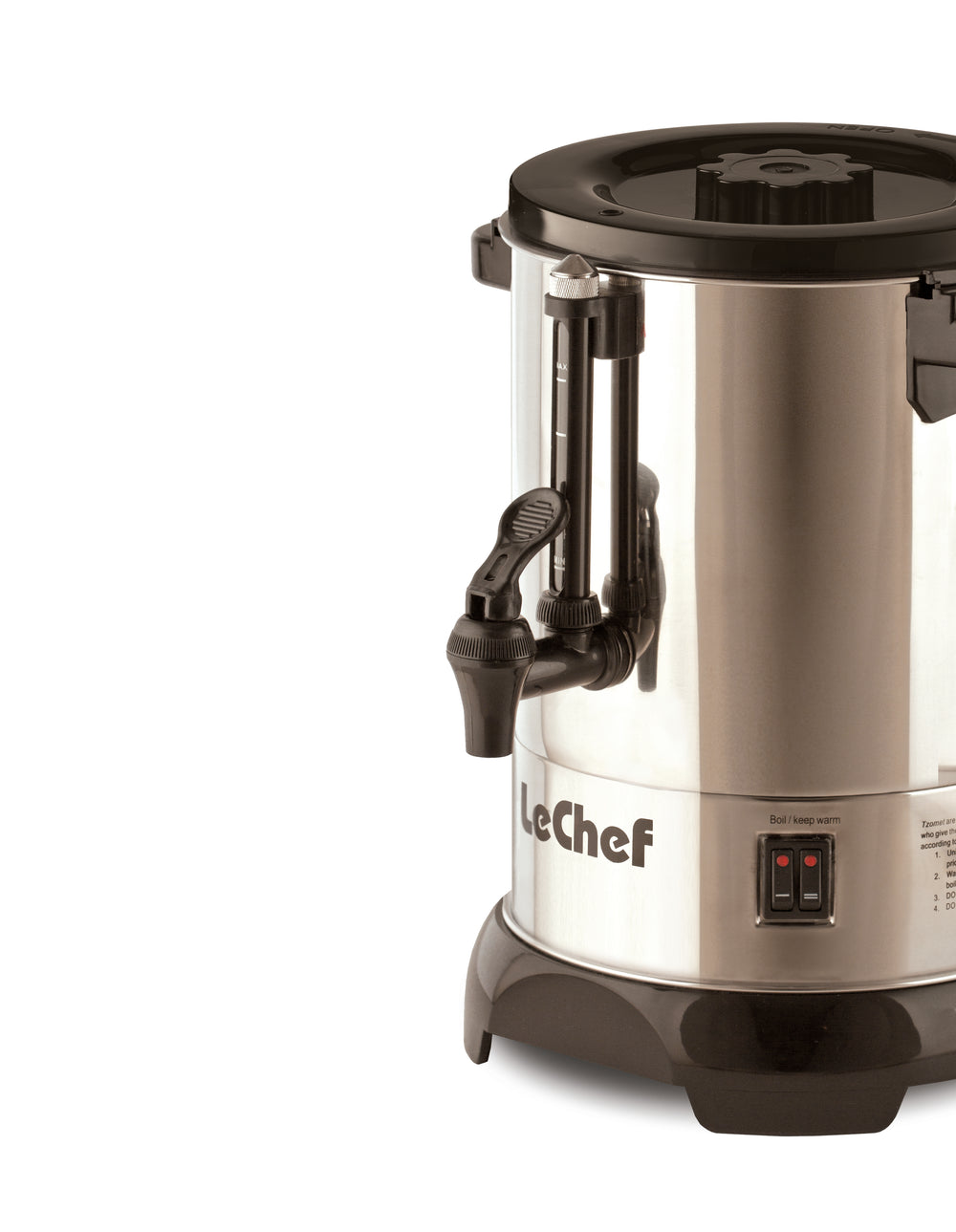 LE'CHEF ELECTRIC HOT WATER POT URN 5.0 QT MODEL# LC5477S WITH SHABBAT MODE