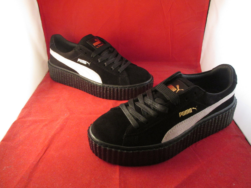 puma creepers black star white