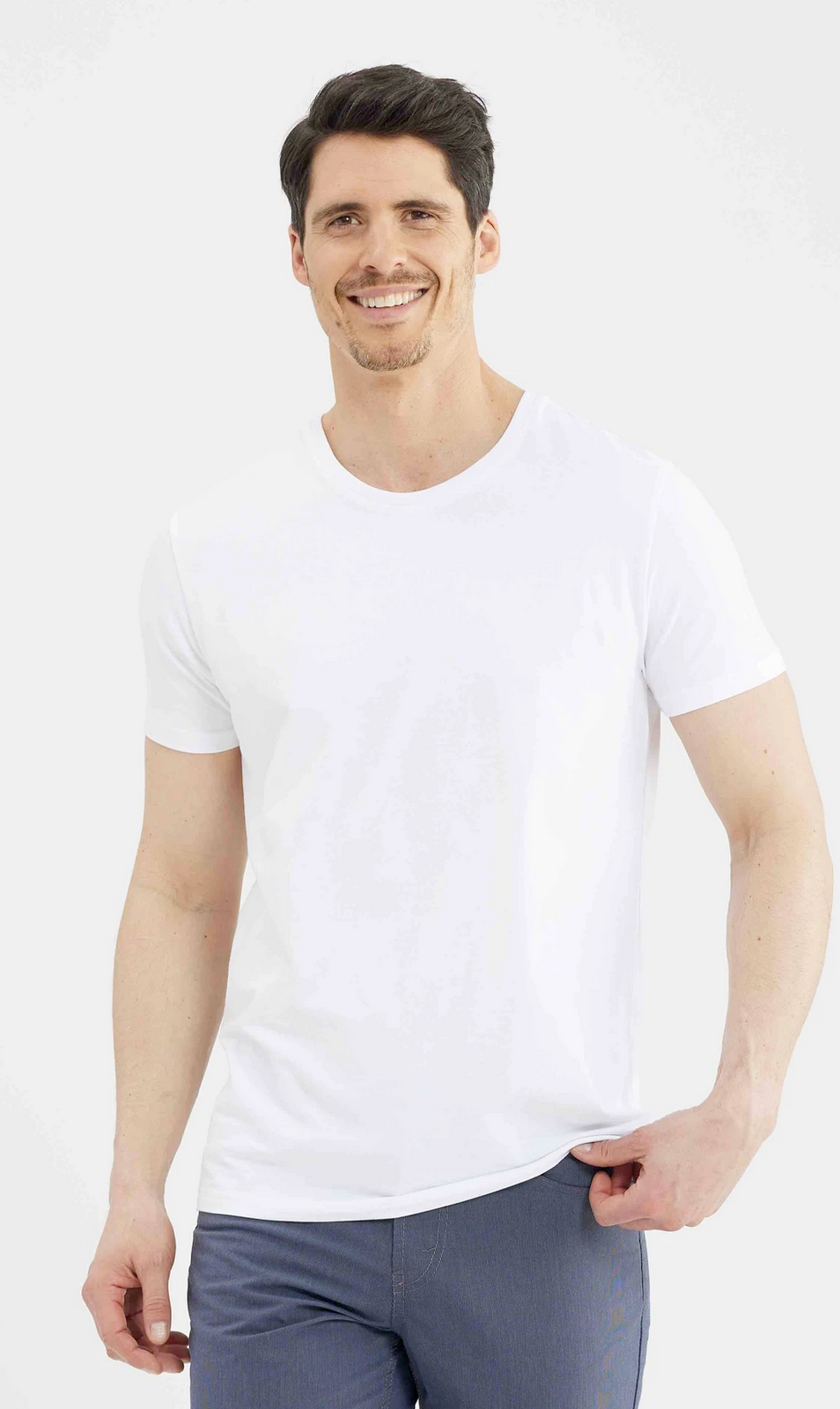 MENS MATT CREW NECK 11001 WHITE – Urban Threadz Boutique