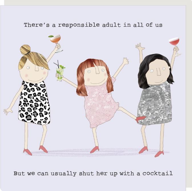 Responsible Girl Greeting Card from Rosie Made a Thing