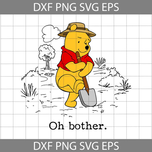 Oh Bother The Winnie Pooh Svg, Honey Svg, Piglet Svg Digital File