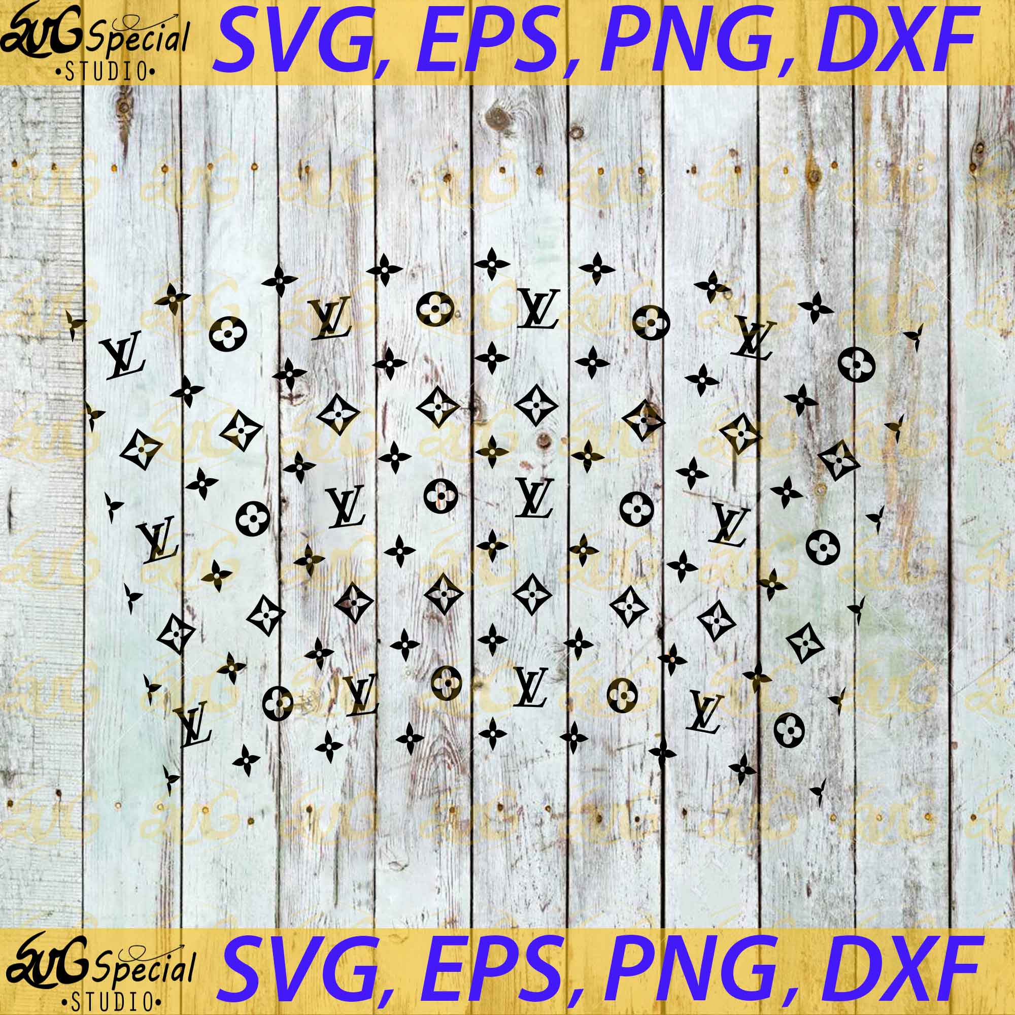 Louis Vuitton Lv For Pattern SVG, Louis Vuitton Pattern PNG