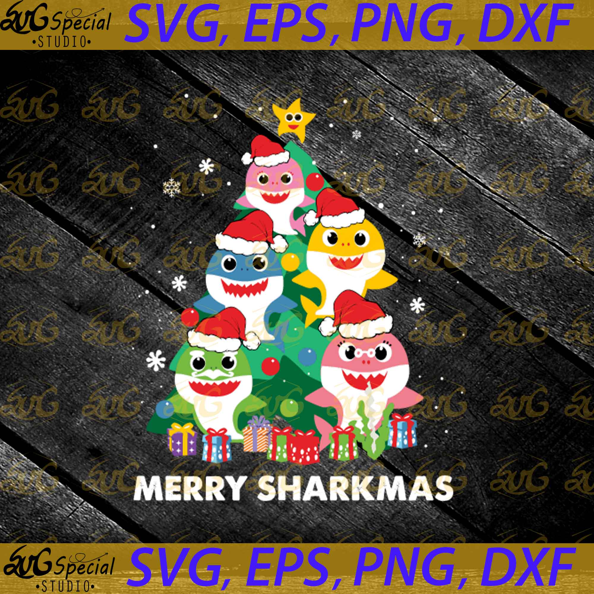 Free Free Baby Shark Christmas Svg 816 SVG PNG EPS DXF File