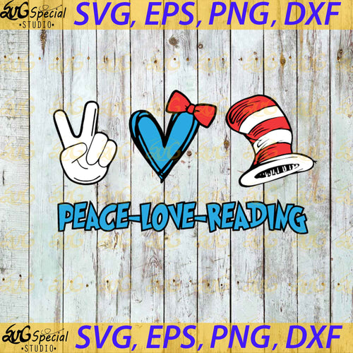 Free Free Peace Love Reading Svg 662 SVG PNG EPS DXF File