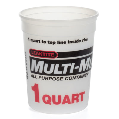 Clear Plastic 1 Quart Epoxy Resin Mixing Cups - Graduated
