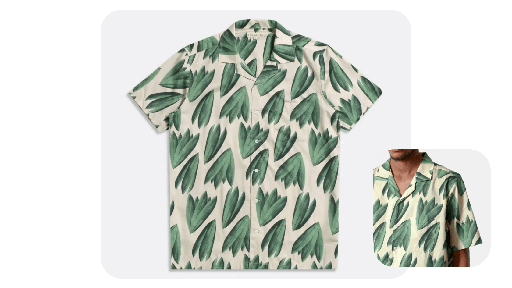 Far Afield Stachio Shirt - Quibo Floral / Seed Pearl