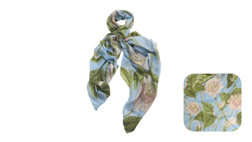 One Hundred Stars Passion Flower Sky Scarf