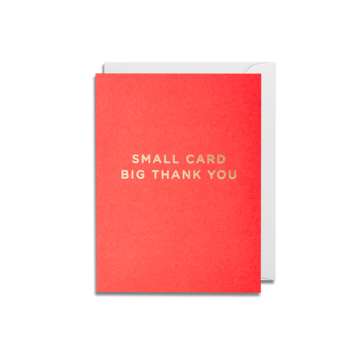 Lagom Design Small Card Big Thank You Coral Mini Card Bunka 