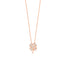 925 Sterling Silver Gold Plated White Zirconia Clover Necklace Wholesale Turkish Jewelry