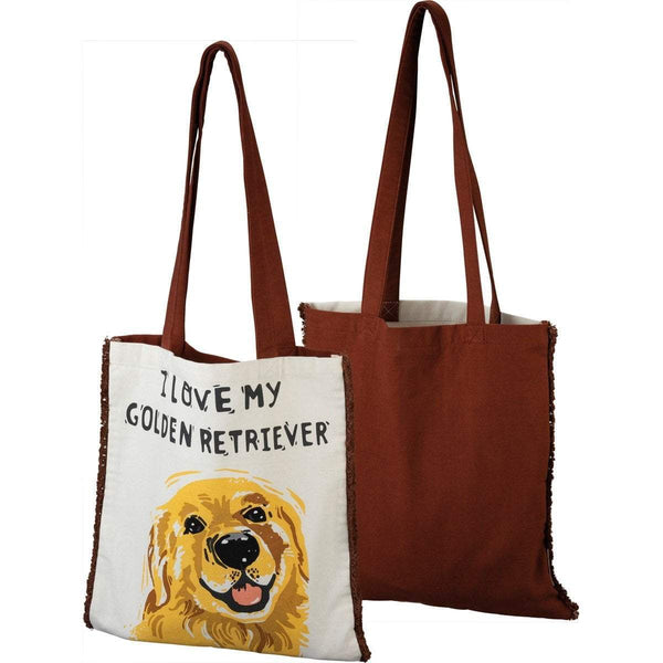 golden retriever tote bag