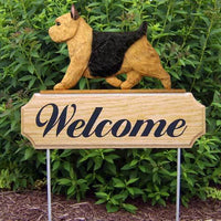 Norwich Terrier Welcome Sign